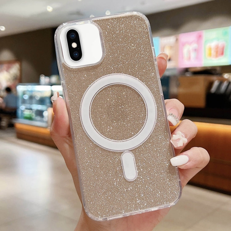 Acrylic Transparent Glitter MagSafe Phone Case