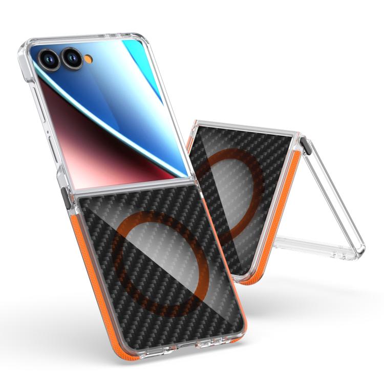 Dual-Color Carbon Fiber Texture Magsafe Phone Case