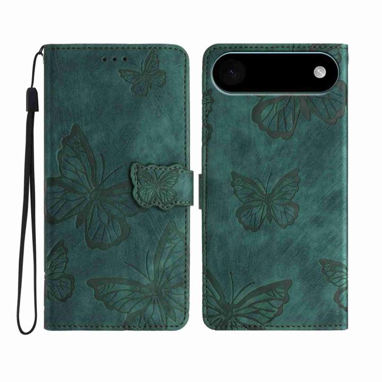 Skin-feel Embossed Butterfly Leather Phone Case