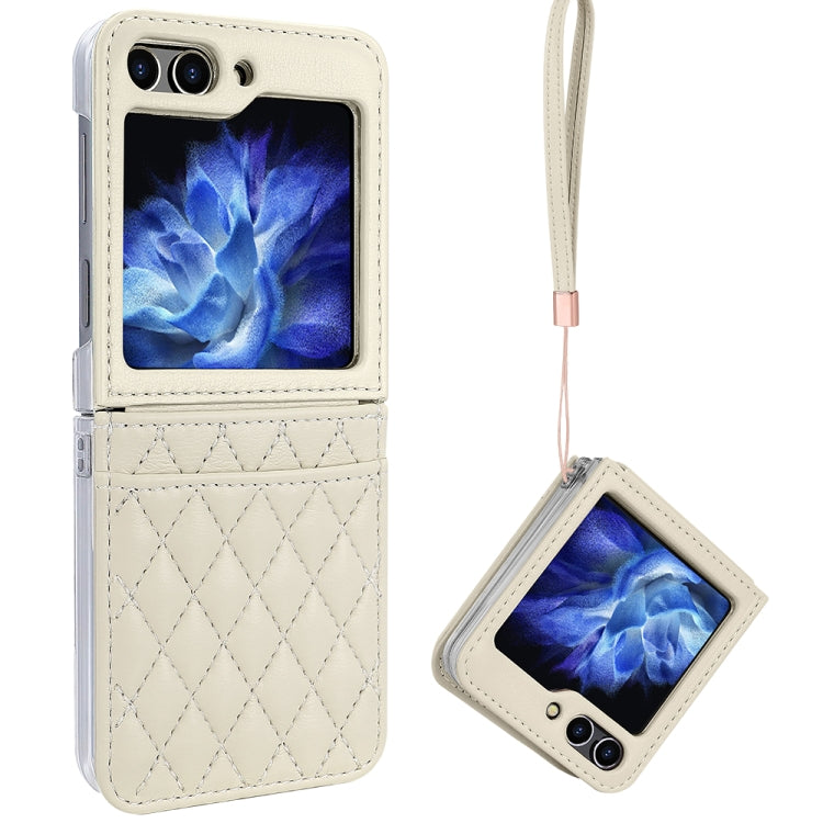 VIETAO Rhombic Texture PU Card Slot Phone Case with Lanyard