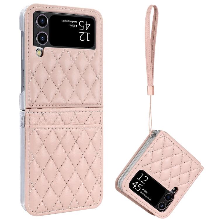 VIETAO Rhombic Texture PU Card Slot Phone Case with Lanyard