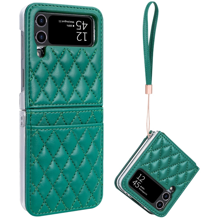 VIETAO Rhombic Texture PU Card Slot Phone Case with Lanyard