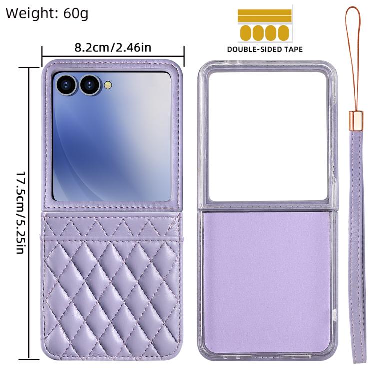 VIETAO Rhombic Texture PU Card Slot Phone Case with Lanyard