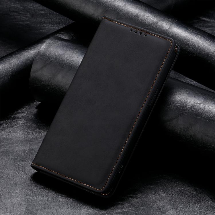 Business Solid Color Magnetic RFID Leather Phone Case