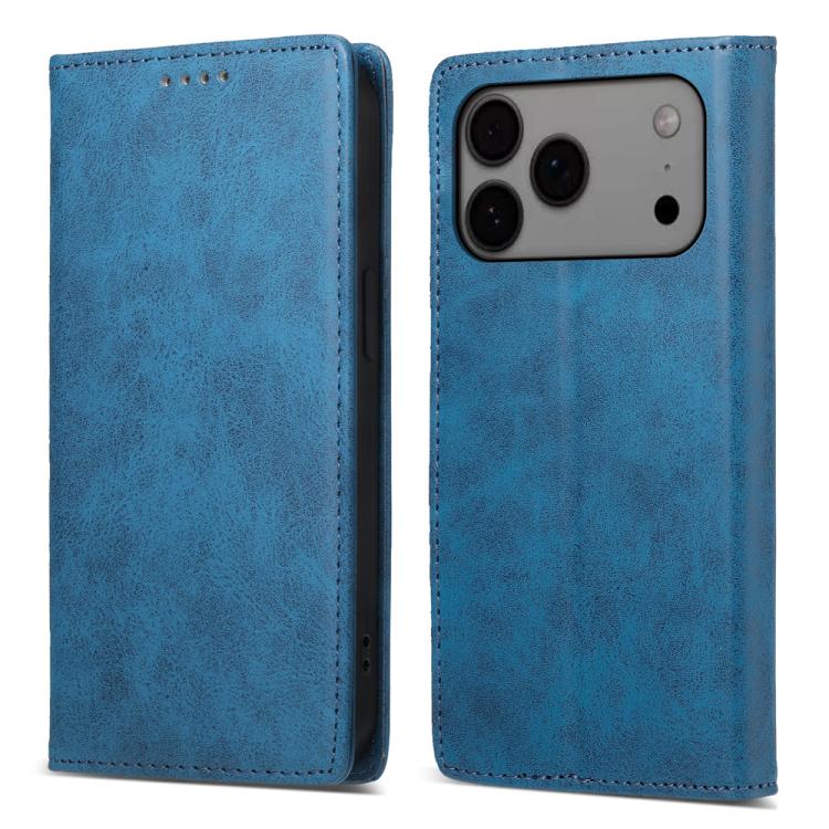 Business Solid Color Magnetic RFID Leather Phone Case