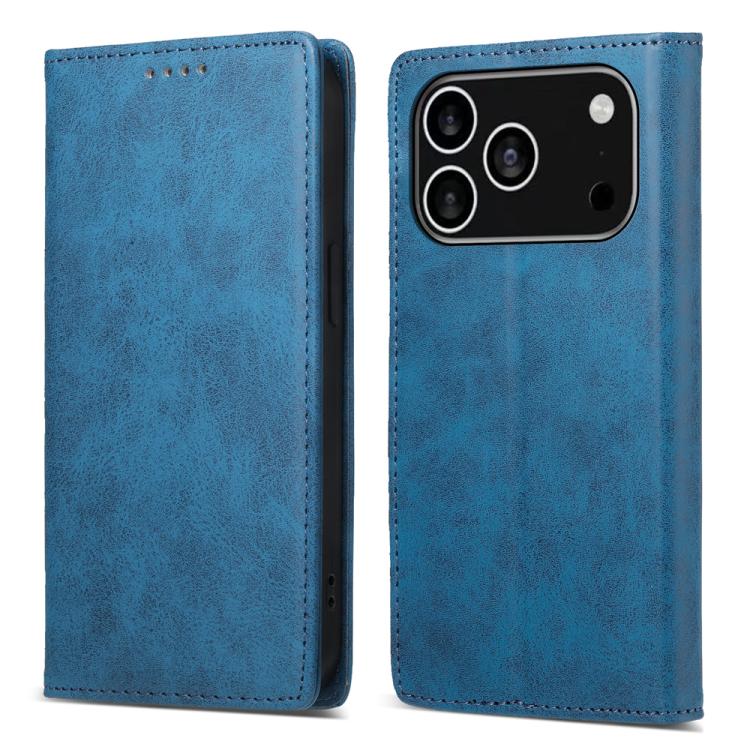 Business Solid Color Magnetic RFID Leather Phone Case