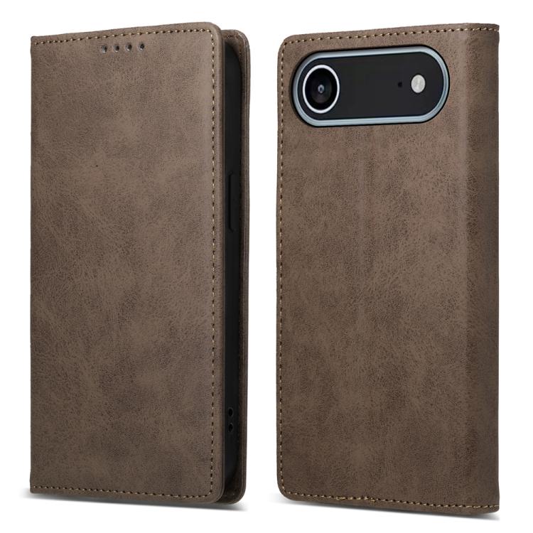 Business Solid Color Magnetic RFID Leather Phone Case