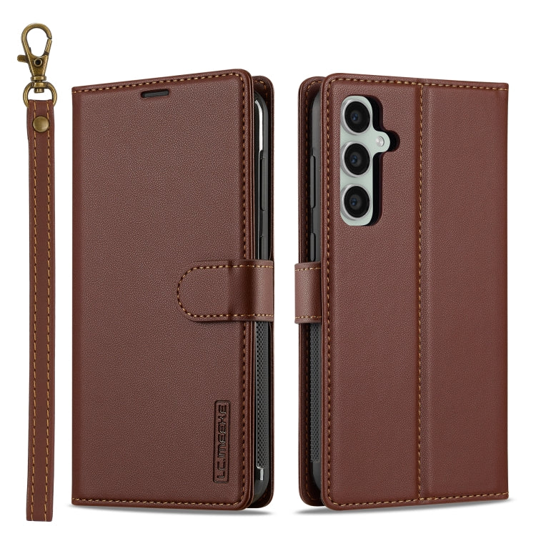 LC.IMEEKE L2 Series Detachable Magsafe PU Phone Case with Lanyard, For Samsung Galaxy S24 Ultra 5G, For Samsung Galaxy S24+ 5G, For Samsung Galaxy S24 5G, For Samsung Galaxy S23 FE 5G, For Samsung Galaxy S20 FE 5G, For Samsung Galaxy S22+ 5G
