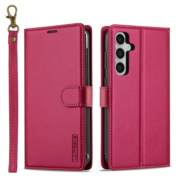 LC.IMEEKE L2 Series Detachable Magsafe PU Phone Case with Lanyard, For Samsung Galaxy S24 Ultra 5G, For Samsung Galaxy S24+ 5G, For Samsung Galaxy S24 5G, For Samsung Galaxy S23 FE 5G, For Samsung Galaxy S20 FE 5G, For Samsung Galaxy S22+ 5G