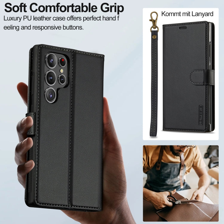 LC.IMEEKE L2 Series Detachable Magsafe PU Phone Case with Lanyard, For Samsung Galaxy S24 Ultra 5G, For Samsung Galaxy S24+ 5G, For Samsung Galaxy S24 5G, For Samsung Galaxy S23 FE 5G, For Samsung Galaxy S20 FE 5G, For Samsung Galaxy S22+ 5G