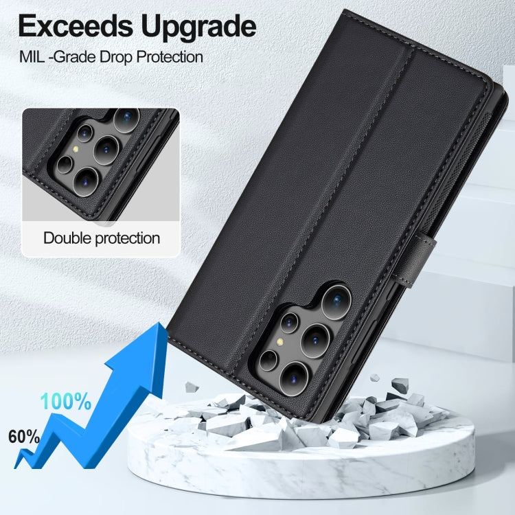LC.IMEEKE L2 Series Detachable Magsafe PU Phone Case with Lanyard, For Samsung Galaxy S24 Ultra 5G, For Samsung Galaxy S24+ 5G, For Samsung Galaxy S24 5G, For Samsung Galaxy S23 FE 5G, For Samsung Galaxy S20 FE 5G, For Samsung Galaxy S22+ 5G