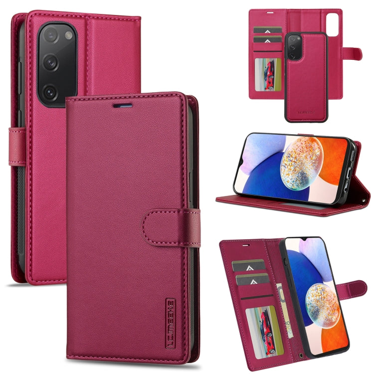 LC.IMEEKE L2 Series Detachable Magsafe PU Phone Case with Lanyard, For Samsung Galaxy S24 Ultra 5G, For Samsung Galaxy S24+ 5G, For Samsung Galaxy S24 5G, For Samsung Galaxy S23 FE 5G, For Samsung Galaxy S20 FE 5G, For Samsung Galaxy S22+ 5G