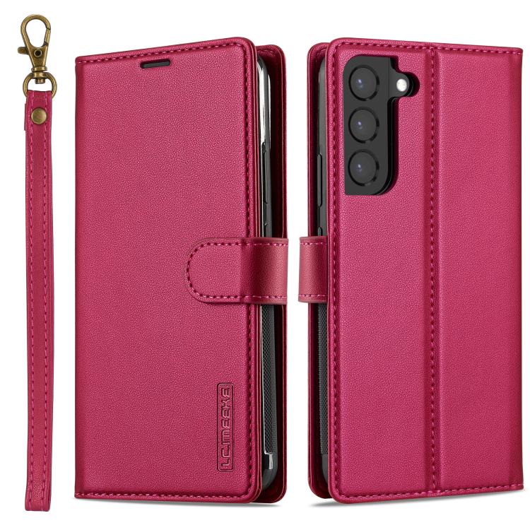 LC.IMEEKE L2 Series Detachable Magsafe PU Phone Case with Lanyard, For Galaxy S26 FE 5G, For Samsung Galaxy S26+ 5G, For Samsung Galaxy S26 Ultra 5G, For Samsung Galaxy S26 5G, For Samsung Galaxy S25 Edge 5G, For Samsung Galaxy S25 5G                  ...