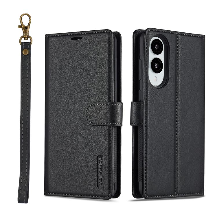 LC.IMEEKE L2 Series Detachable Magsafe PU Phone Case with Lanyard, For Galaxy S26 FE 5G, For Samsung Galaxy S26+ 5G, For Samsung Galaxy S26 Ultra 5G, For Samsung Galaxy S26 5G, For Samsung Galaxy S25 Edge 5G, For Samsung Galaxy S25 5G                  ...
