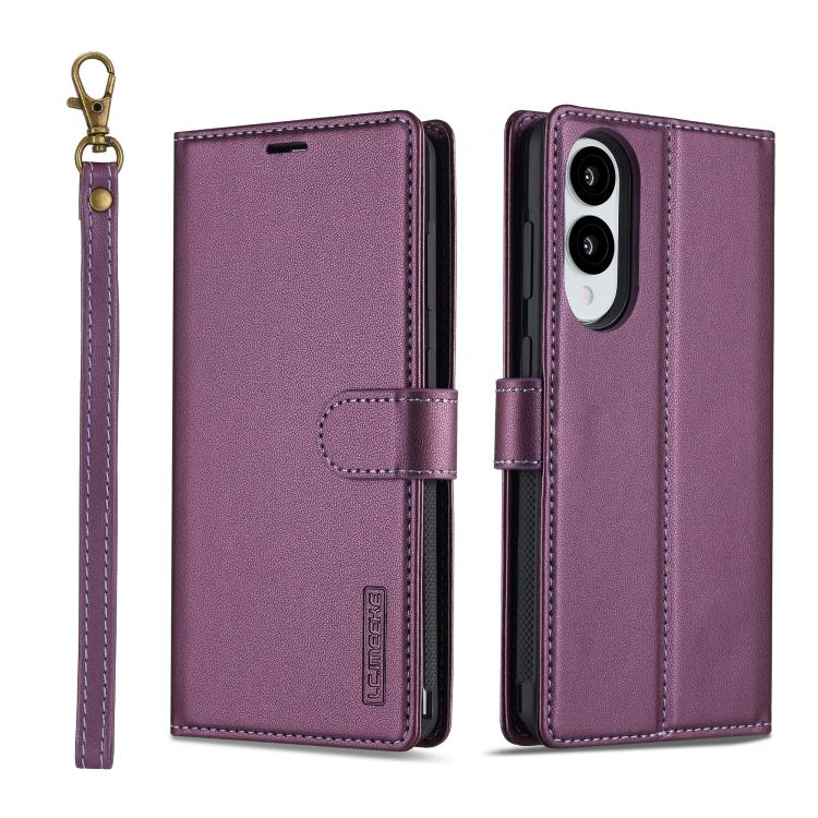 LC.IMEEKE L2 Series Detachable Magsafe PU Phone Case with Lanyard, For Galaxy S26 FE 5G, For Samsung Galaxy S26+ 5G, For Samsung Galaxy S26 Ultra 5G, For Samsung Galaxy S26 5G, For Samsung Galaxy S25 Edge 5G, For Samsung Galaxy S25 5G                  ...