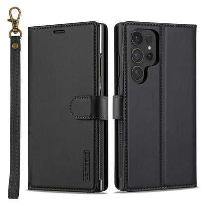 LC.IMEEKE L2 Series Detachable Magsafe PU Phone Case with Lanyard, For Galaxy S26 FE 5G, For Samsung Galaxy S26+ 5G, For Samsung Galaxy S26 Ultra 5G, For Samsung Galaxy S26 5G, For Samsung Galaxy S25 Edge 5G, For Samsung Galaxy S25 5G                  ...