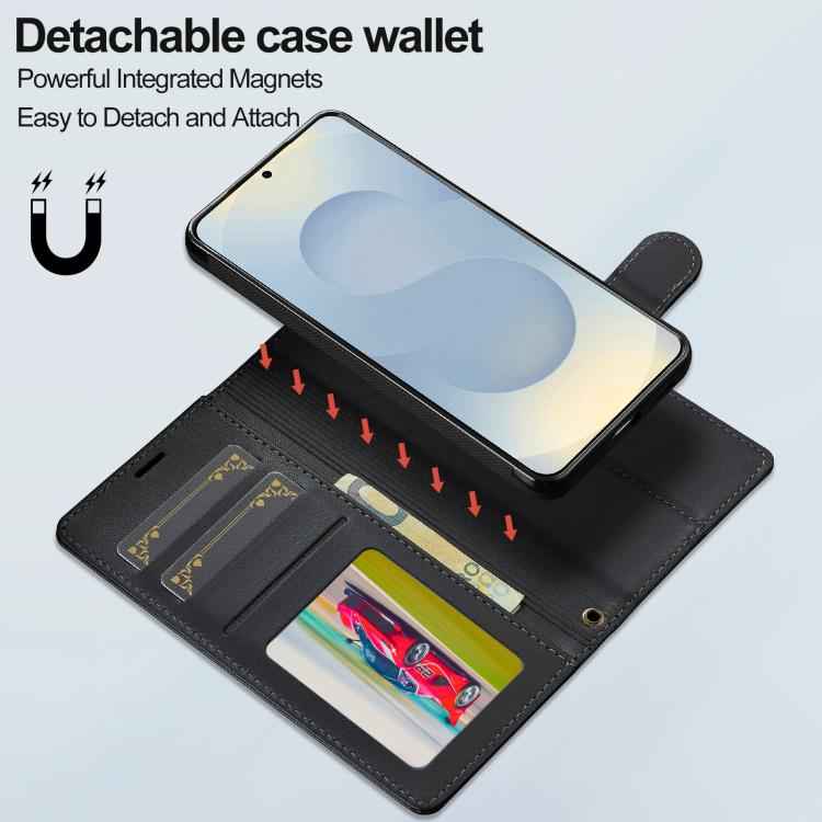 LC.IMEEKE L2 Series Detachable Magsafe PU Phone Case with Lanyard, For Samsung Galaxy S26+ 5G, For Samsung Galaxy S26 Ultra 5G, For Samsung Galaxy S26 5G, For Samsung Galaxy S25 Edge 5G, For Samsung Galaxy S25 5G, For Samsung Galaxy S25+ 5G            ...