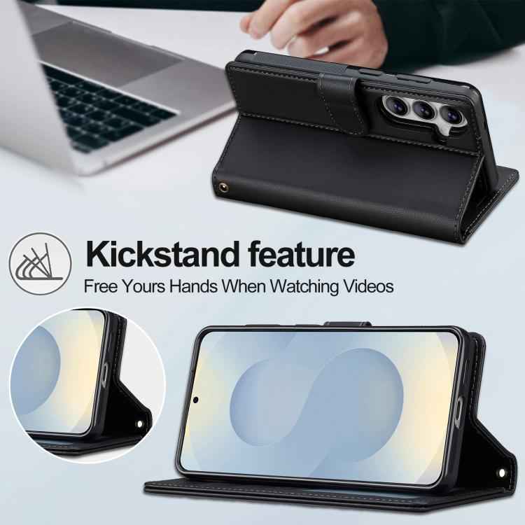 LC.IMEEKE L2 Series Detachable Magsafe PU Phone Case with Lanyard, For Samsung Galaxy S26+ 5G, For Samsung Galaxy S26 Ultra 5G, For Samsung Galaxy S26 5G, For Samsung Galaxy S25 Edge 5G, For Samsung Galaxy S25 5G, For Samsung Galaxy S25+ 5G            ...