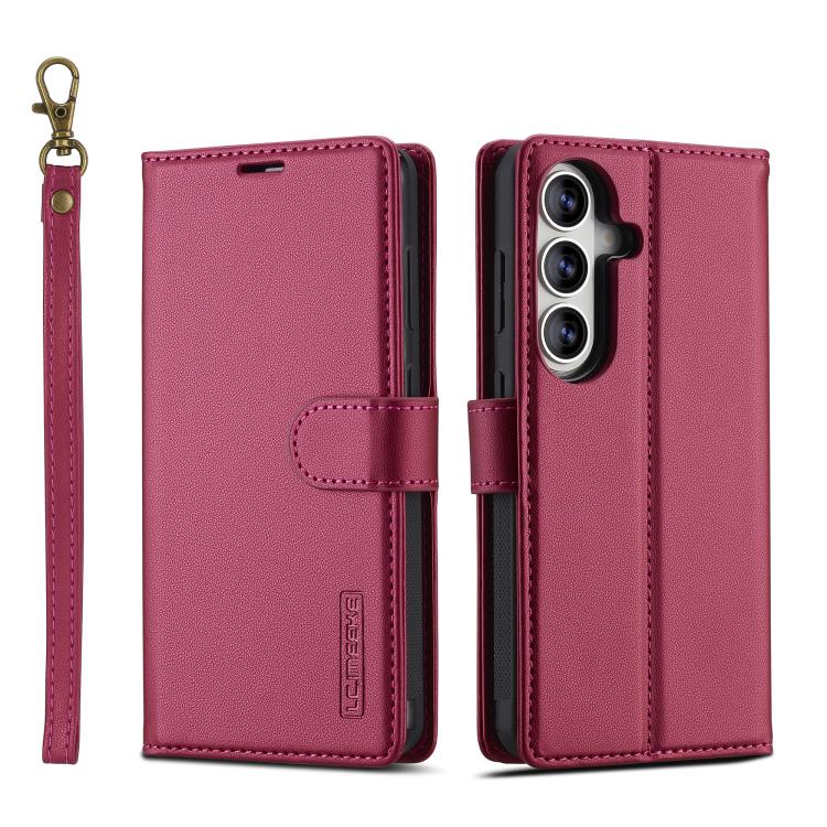 LC.IMEEKE L2 Series Detachable Magsafe PU Phone Case with Lanyard, For Galaxy S26 FE 5G, For Samsung Galaxy S26+ 5G, For Samsung Galaxy S26 Ultra 5G, For Samsung Galaxy S26 5G, For Samsung Galaxy S25 Edge 5G, For Samsung Galaxy S25 5G                  ...