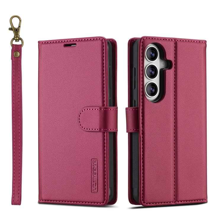 LC.IMEEKE L2 Series Detachable Magsafe PU Phone Case with Lanyard, For Samsung Galaxy S26+ 5G, For Samsung Galaxy S26 Ultra 5G, For Samsung Galaxy S26 5G, For Samsung Galaxy S25 Edge 5G, For Samsung Galaxy S25 5G, For Samsung Galaxy S25+ 5G            ...