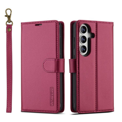 LC.IMEEKE L2 Series Detachable Magsafe PU Phone Case with Lanyard, For Galaxy S26 FE 5G, For Samsung Galaxy S26+ 5G, For Samsung Galaxy S26 Ultra 5G, For Samsung Galaxy S26 5G, For Samsung Galaxy S25 Edge 5G, For Samsung Galaxy S25 5G                  ...