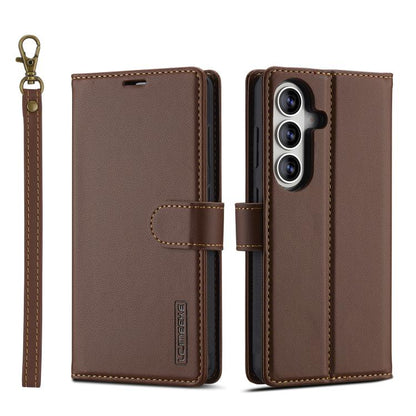 LC.IMEEKE L2 Series Detachable Magsafe PU Phone Case with Lanyard, For Galaxy S26 FE 5G, For Samsung Galaxy S26+ 5G, For Samsung Galaxy S26 Ultra 5G, For Samsung Galaxy S26 5G, For Samsung Galaxy S25 Edge 5G, For Samsung Galaxy S25 5G                  ...