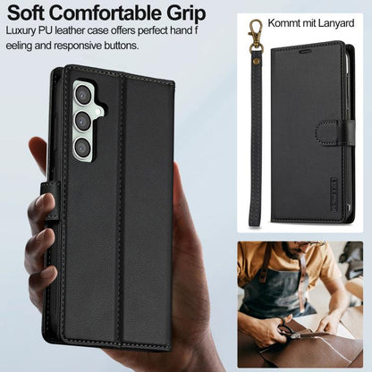LC.IMEEKE L2 Series Detachable Magsafe PU Phone Case with Lanyard, For Galaxy S26 FE 5G, For Samsung Galaxy S26+ 5G, For Samsung Galaxy S26 Ultra 5G, For Samsung Galaxy S26 5G, For Samsung Galaxy S25 Edge 5G, For Samsung Galaxy S25 5G                  ...