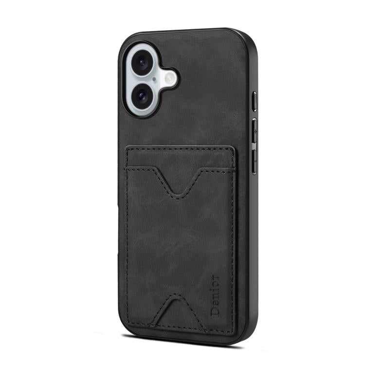 Denior D06 PU Back Cover Card Slot Holder Phone Case
