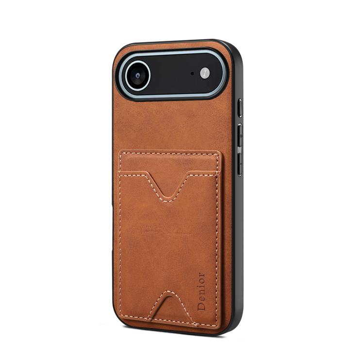 Denior D06 PU Back Cover Card Slot Holder Phone Case