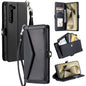 Wallet Multi-card Slot Leather Phone Case with Lanyard, For Samsung Galaxy S24 Ultra 5G, For Samsung Galaxy S24+ 5G, For Samsung Galaxy S24 5G, For Samsung Galaxy S23 FE 5G, For Samsung Galaxy S23 Ultra 5G, For Samsung Galaxy S23+ 5G                   ...