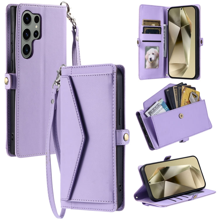 Wallet Multi-card Slot Leather Phone Case with Lanyard, For Samsung Galaxy S24 Ultra 5G, For Samsung Galaxy S24+ 5G, For Samsung Galaxy S24 5G, For Samsung Galaxy S23 FE 5G, For Samsung Galaxy S23 Ultra 5G, For Samsung Galaxy S23+ 5G                   ...