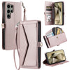 Wallet Multi-card Slot Leather Phone Case with Lanyard, For Samsung Galaxy S24 Ultra 5G, For Samsung Galaxy S24+ 5G, For Samsung Galaxy S24 5G, For Samsung Galaxy S23 FE 5G, For Samsung Galaxy S23 Ultra 5G, For Samsung Galaxy S23+ 5G                   ...