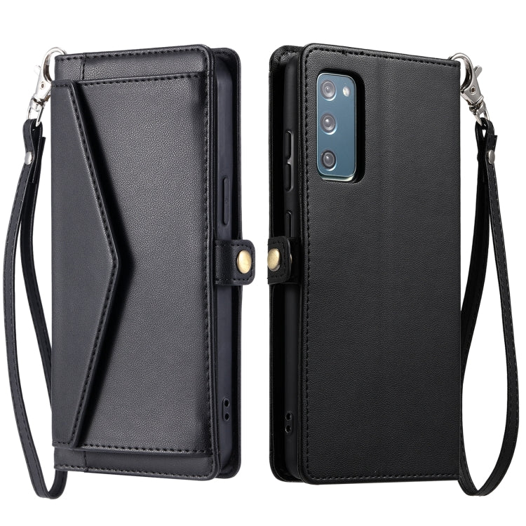 Wallet Multi-card Slot Leather Phone Case with Lanyard, For Samsung Galaxy S22 5G, For Samsung Galaxy S21 FE 5G, For Samsung Galaxy S21 5G, For Samsung Galaxy S20 FE 5G