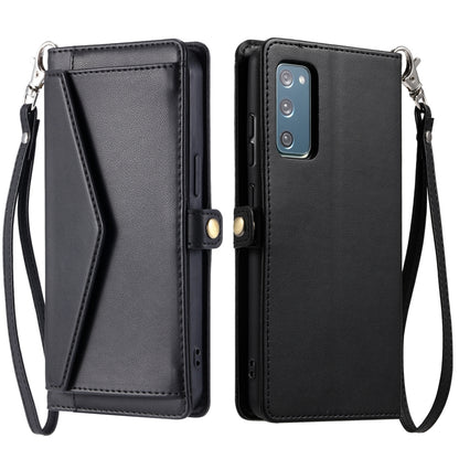 Wallet Multi-card Slot Leather Phone Case with Lanyard, For Samsung Galaxy S22 5G, For Samsung Galaxy S21 FE 5G, For Samsung Galaxy S21 5G, For Samsung Galaxy S20 FE 5G