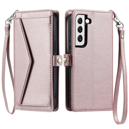 Wallet Multi-card Slot Leather Phone Case with Lanyard, For Samsung Galaxy S22 5G, For Samsung Galaxy S21 FE 5G, For Samsung Galaxy S21 5G, For Samsung Galaxy S20 FE 5G