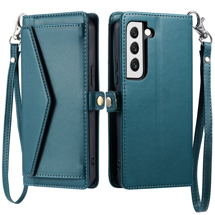 Wallet Multi-card Slot Leather Phone Case with Lanyard, For Samsung Galaxy S22 5G, For Samsung Galaxy S21 FE 5G, For Samsung Galaxy S21 5G, For Samsung Galaxy S20 FE 5G