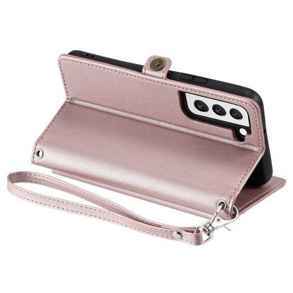 Wallet Multi-card Slot Leather Phone Case with Lanyard, For Samsung Galaxy S22 5G, For Samsung Galaxy S21 FE 5G, For Samsung Galaxy S21 5G, For Samsung Galaxy S20 FE 5G