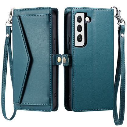 Wallet Multi-card Slot Leather Phone Case with Lanyard, For Samsung Galaxy S24 Ultra 5G, For Samsung Galaxy S24+ 5G, For Samsung Galaxy S24 5G, For Samsung Galaxy S23 FE 5G, For Samsung Galaxy S23 Ultra 5G, For Samsung Galaxy S23+ 5G                   ...