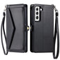 Wallet Multi-card Slot Leather Phone Case with Lanyard, For Samsung Galaxy S24 Ultra 5G, For Samsung Galaxy S24+ 5G, For Samsung Galaxy S24 5G, For Samsung Galaxy S23 FE 5G, For Samsung Galaxy S23 Ultra 5G, For Samsung Galaxy S23+ 5G                   ...