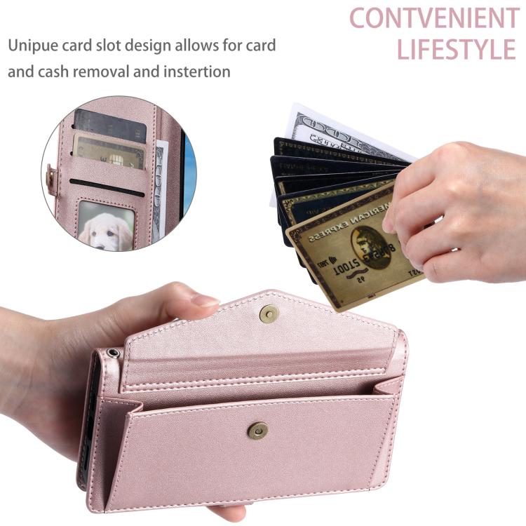 Wallet Multi-card Slot Leather Phone Case with Lanyard, For Samsung Galaxy S26+ 5G, For Samsung Galaxy S26 Ultra 5G, For Samsung Galaxy S26 5G, For Samsung Galaxy S25 FE 5G, For Samsung Galaxy S25 Edge 5G, For Samsung Galaxy S25 5G                     ...