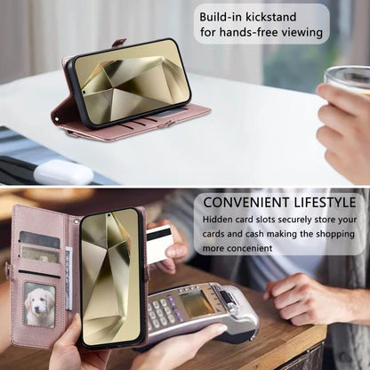 Wallet Multi-card Slot Leather Phone Case with Lanyard, For Samsung Galaxy S26+ 5G, For Samsung Galaxy S26 Ultra 5G, For Samsung Galaxy S26 5G, For Samsung Galaxy S25 FE 5G, For Samsung Galaxy S25 Edge 5G, For Samsung Galaxy S25 5G                     ...