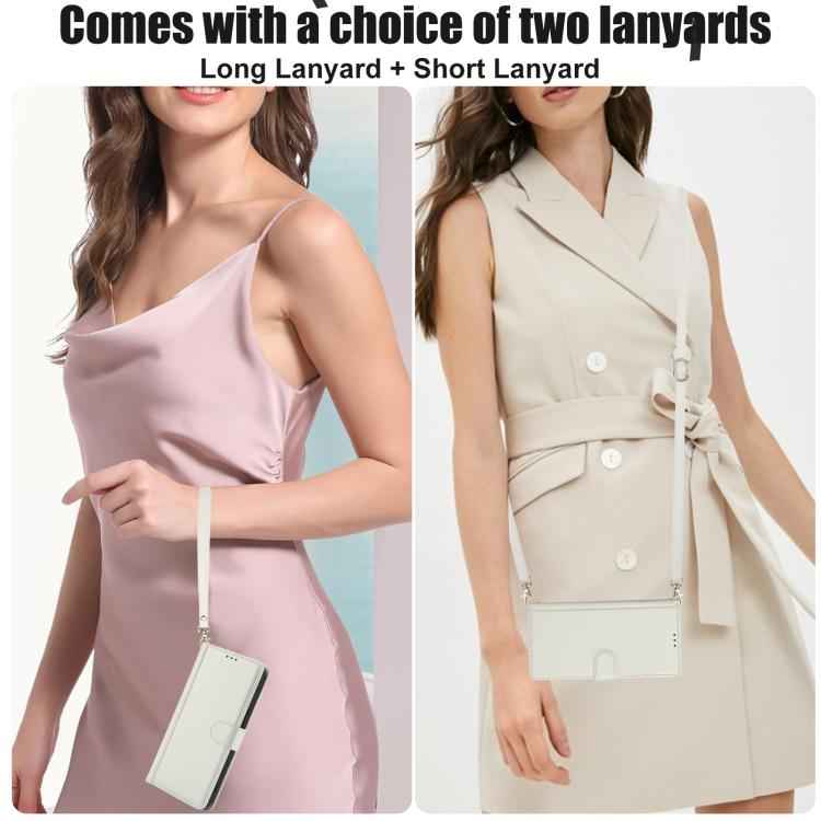 Skin Feel Pure Color Card Slots Leather Phone Case with Dual Lanyard, For Samsung Galaxy S26+ 5G, For Samsung Galaxy S26 Ultra 5G, For Samsung Galaxy S26 5G, For Samsung Galaxy S25 5G, For Samsung Galaxy S25+ 5G, For Samsung Galaxy S25 Ultra 5G        ...