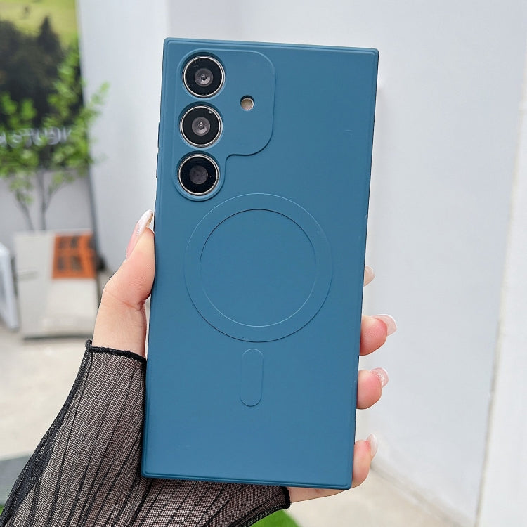 Solid Color Liquid Silicone MagSafe Magnetic Phone Case, For Samsung Galaxy S25 5G, For Samsung Galaxy S25+ 5G, For Samsung Galaxy S25 Ultra 5G, For Samsung Galaxy S24 FE 5G