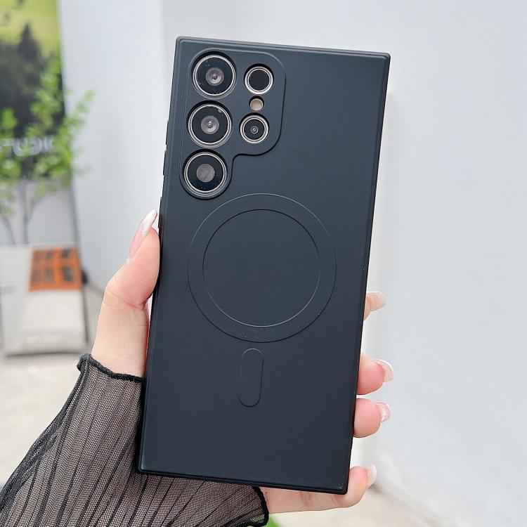 Solid Color Liquid Silicone MagSafe Magnetic Phone Case, For Samsung Galaxy S25 5G, For Samsung Galaxy S25+ 5G, For Samsung Galaxy S25 Ultra 5G, For Samsung Galaxy S24 FE 5G