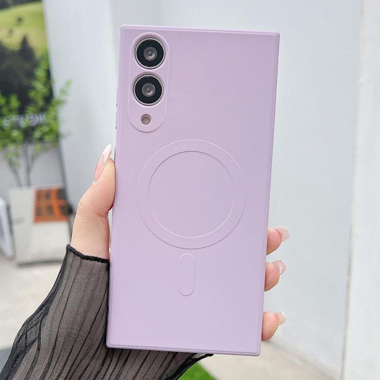 Solid Color Liquid Silicone MagSafe Magnetic Phone Case, For Samsung Galaxy S26+ 5G, For Samsung Galaxy S26 Ultra 5G, For Samsung Galaxy S26 5G, For Samsung Galaxy S25 Edge 5G