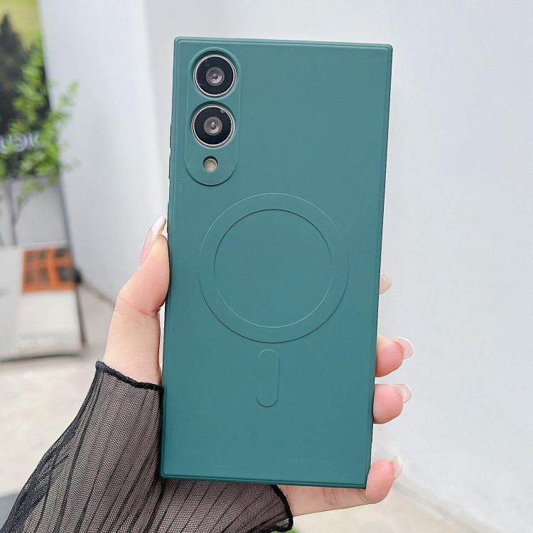 Solid Color Liquid Silicone MagSafe Magnetic Phone Case, For Samsung Galaxy S26+ 5G, For Samsung Galaxy S26 Ultra 5G, For Samsung Galaxy S26 5G, For Samsung Galaxy S25 Edge 5G