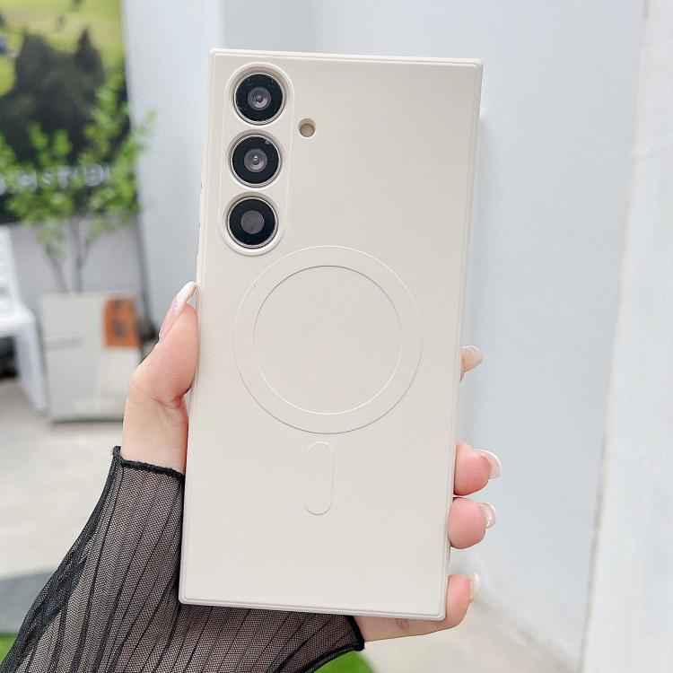 Solid Color Liquid Silicone MagSafe Magnetic Phone Case, For Samsung Galaxy S26+ 5G, For Samsung Galaxy S26 Ultra 5G, For Samsung Galaxy S26 5G, For Samsung Galaxy S25 Edge 5G