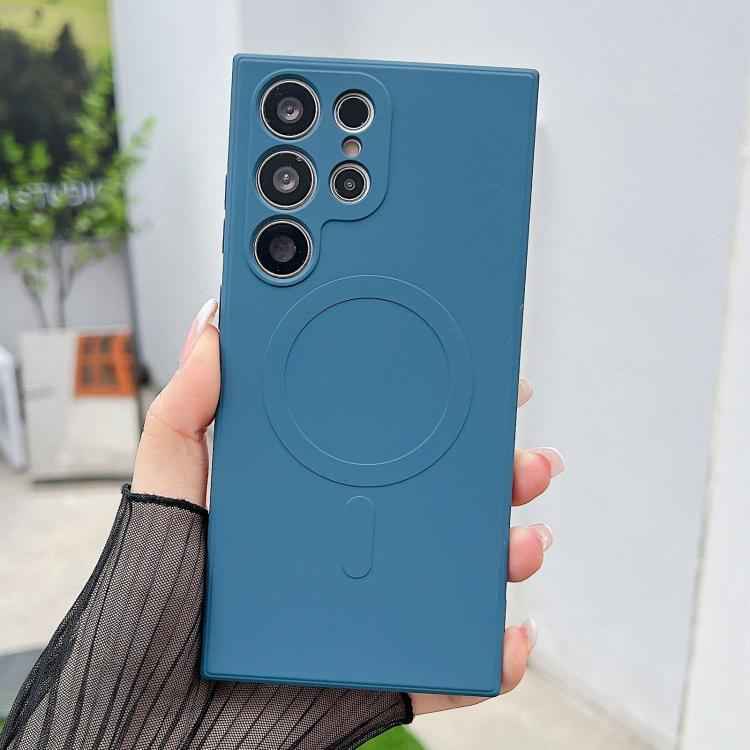 Solid Color Liquid Silicone MagSafe Magnetic Phone Case, For Samsung Galaxy S26+ 5G, For Samsung Galaxy S26 Ultra 5G, For Samsung Galaxy S26 5G, For Samsung Galaxy S25 Edge 5G