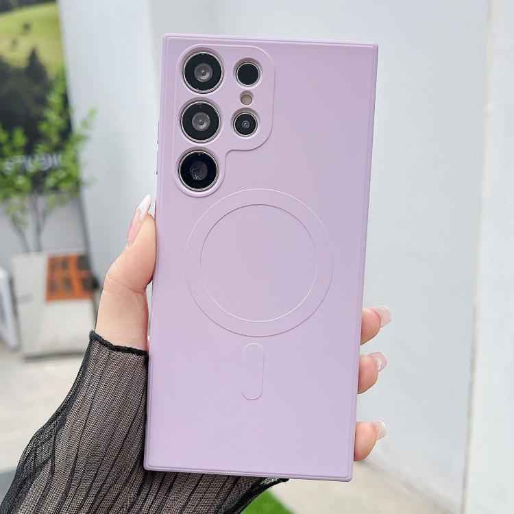 Solid Color Liquid Silicone MagSafe Magnetic Phone Case, For Samsung Galaxy S26+ 5G, For Samsung Galaxy S26 Ultra 5G, For Samsung Galaxy S26 5G, For Samsung Galaxy S25 Edge 5G