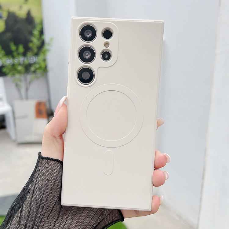 Solid Color Liquid Silicone MagSafe Magnetic Phone Case, For Samsung Galaxy S26+ 5G, For Samsung Galaxy S26 Ultra 5G, For Samsung Galaxy S26 5G, For Samsung Galaxy S25 Edge 5G